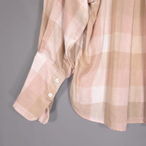NWT Joie DIA Cotton Top Shell Pink Plaid Size XS - Picture 12 of 14